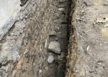 Drum roman, vechi de 2.000 de ani, descoperit în centrul orașului Cluj-Napoca