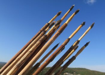 Vârfuri de săgeți găsite în Franța, primele folosite de om în Europa