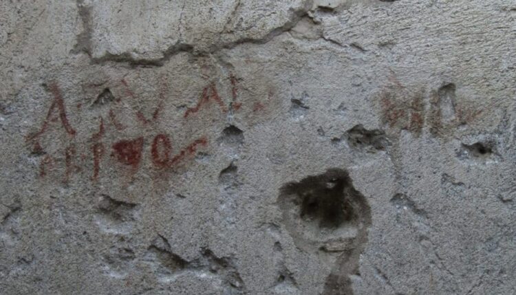 Inscripții electorale, găsite într-o casă din Pompei, Italia