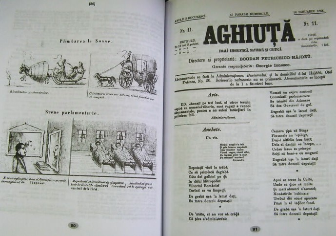 3 noiembrie 1863 – A apărut revista “Aghiuţă”