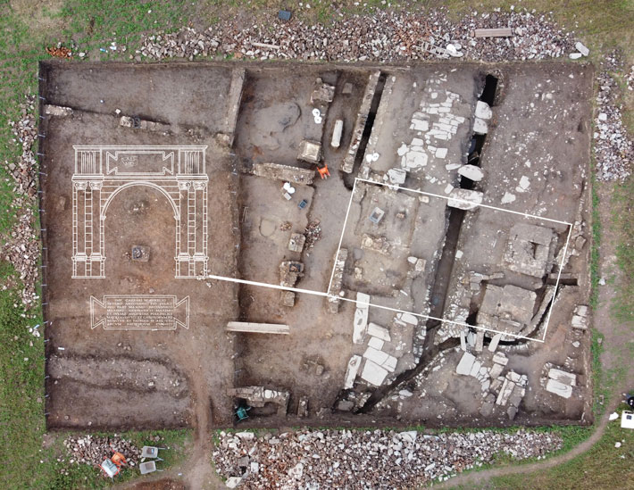 Arc de triumf roman, descoperit de către arheologi, în Serbia