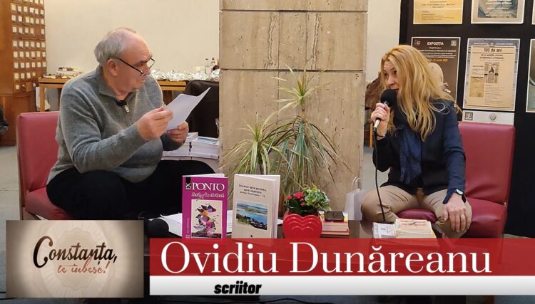 VIDEO Scriitorul Ovidiu Dunăreanu, la ceas aniversar, în dialog cu Amelia Stănescu, managerul Bibliotecii Județene Constanța