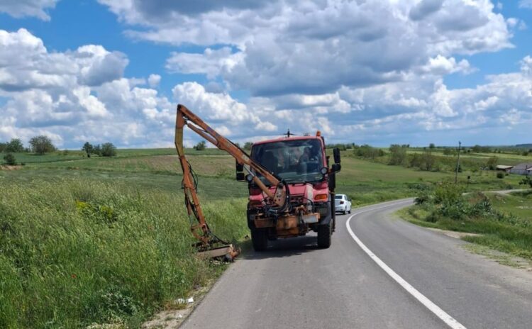 Lucrări efectuate pe drumurile județene, în perioada 19 – 24 mai