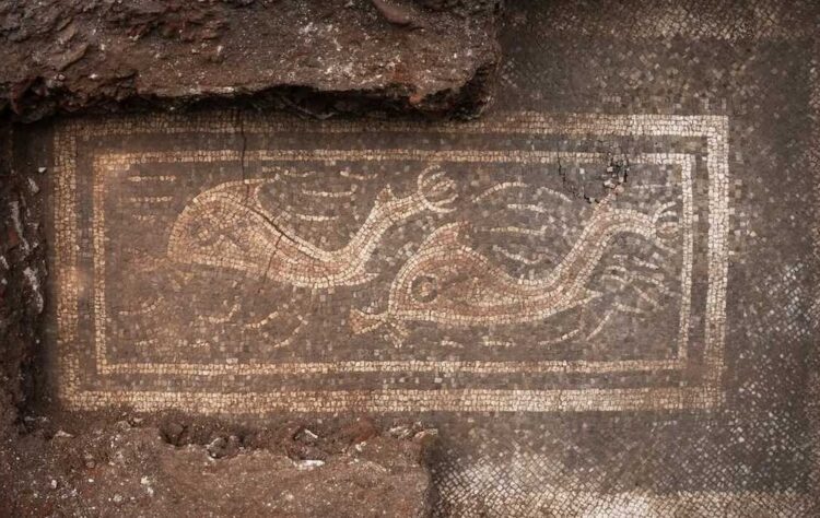 Mozaic roman cu delfini, descoperit într-o vilă antică de lux din Austria