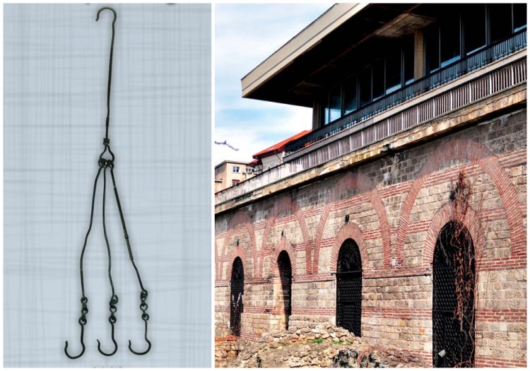 Agățătoare de candelă din epoca romano-bizantină, descoperită la Edificiul Roman cu Mozaic