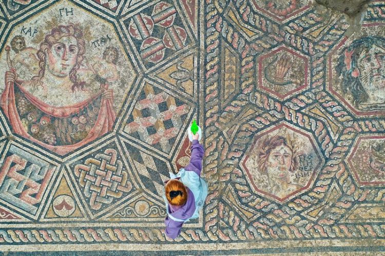 Mozaic roman din secolul III-lea d. Hr., descoperit pe locul vechiului oraș antic Niceea, în Turcia