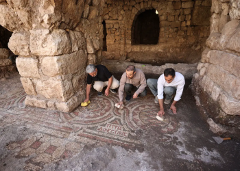 Mozaic bizantin, vechi de 1.500 de ani, descoperit în regiunea Mardin, din Turcia