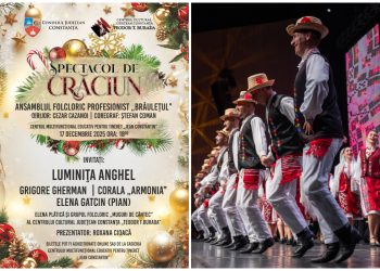 SPECTACOL EXTRAORDINAR DE CRĂCIUN cu Ansamblul „Brâulețul” și Luminița Anghel, la Centrul Jean Constantin