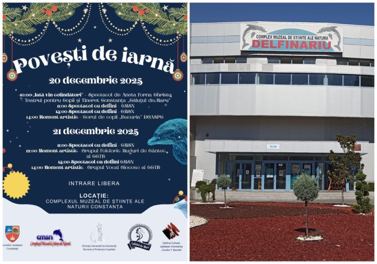 Colinde și povești de iarnă, la Delfinariul din Constanța