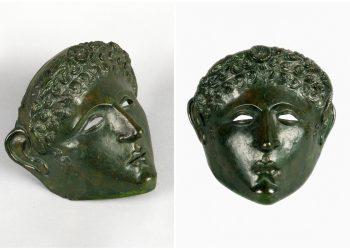 Unicat în România: Masca de paradă a unui călăreț roman, expusă la MNIR