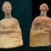 Statuetă antică, descoperită la Mangalia, expusă la Edificiul Roman cu Mozaic