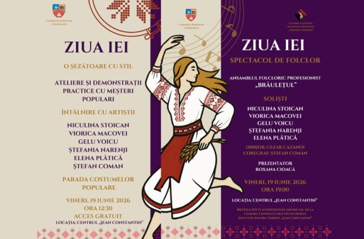 ZIUA IEI – Meșteri populari și dansatorii Ansamblului „Brâulețul” vin la Centrul Jean Constantin