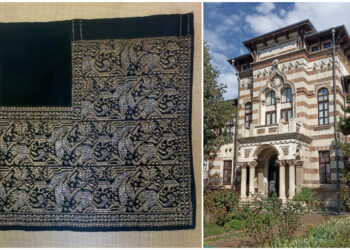 Fotă de sărbătoare din zona Dâmbovița, expusă la Muzeul de Artă Populară Constanța