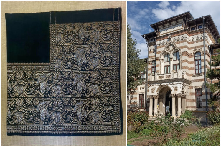 Fotă de sărbătoare din zona Dâmbovița, expusă la Muzeul de Artă Populară Constanța