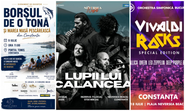 Experiențe memorabile, cultură și divertisment, la Constanța și Mamaia, în luna iulie