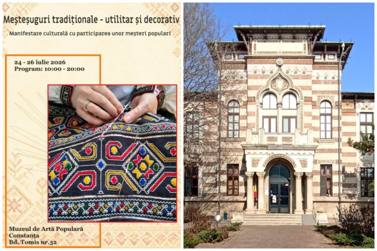 Demonstrații de meșteșuguri tradiționale, la Muzeul de Artă Populară Constanța
