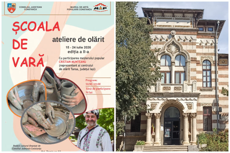 Ateliere de olărit pentru copii și adulți, la Muzeul de Artă Populară Constanța