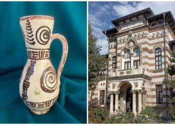 Canceu din ceramică de Bârgău, în patrimoniul Muzeului de Artă Populară Constanța