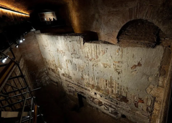 Mozaic roman monumental, descoperit sub Termele lui Traian