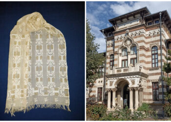 Maramă de Muscel, țesută din borangic, în patrimoniul Muzeului de Artă Populară Constanța